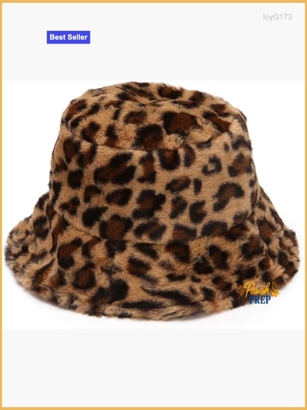 Faux Fur Bucket Hat Fluffy Winter Warm Plush Fisherman Cap